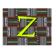 Wild Weaved Zig-Zags Postcards