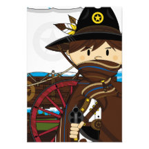 Wild West Cowboy Sheriff Invitation