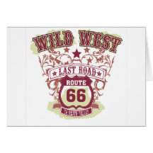 wild west last road route 66 to death valley card