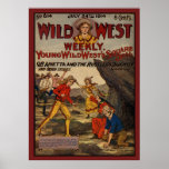 Wild West Rustlers Cowboys Cowgirls Poster
