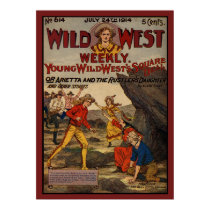 Wild West Rustlers Cowboys Cowgirls posters