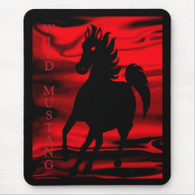 Wild Wild Mustang Mouse Pad