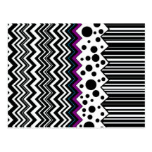 Wild Zig-Zags Post Cards