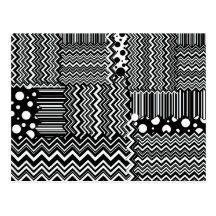Wild Zig-Zags Postcard
