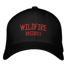 WILDFIRE RECORDS STAFF HAT EMBROIDERED BASEBALL CAPS