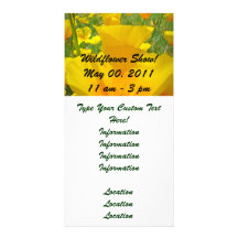Wildflower Show! Annoucement Event Invitations Photo Greeting Card