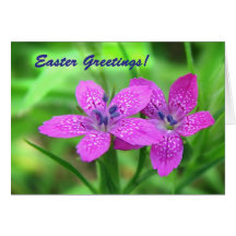 Wildflowers Easter Greeting Card
