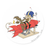 Wile E. Coyote Launching Red Rocket stickers