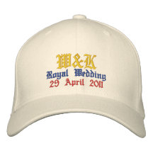 Will and Kate - W & K Commemorative Hat Embroidered Baseball Caps