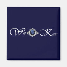 Will & Kate Refrigerator Magnet