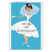 Will You Be My Bridesmaid Bridal Accessory Cards