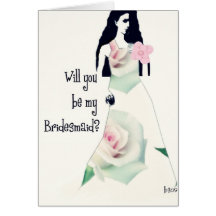 will you be my bridesmaid? greeting cards