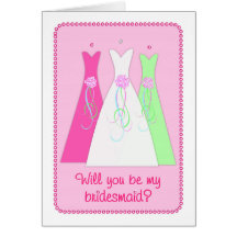 Will You Be My Bridesmaid? Greeting Cards