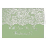 will you be my bridesmaid greeting cards