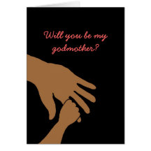 will you be my godmother in pink card ethnic