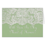 will you be my maid of honour greeting cards