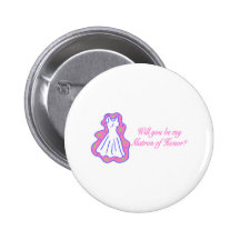 Will You Be My Matron Of Honour (Dress) Buttons