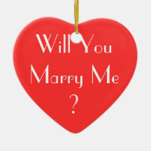 Will You Marry Me? Ornament