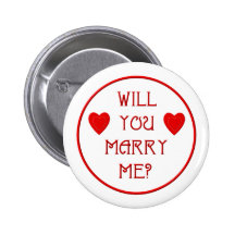 Will you marry me? pinback buttons