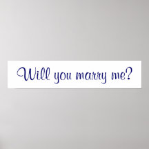 Will you marry me? posters