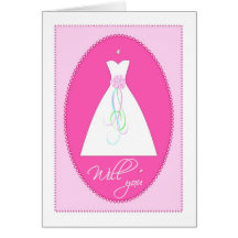 Will You? Sparkling Bridesmaid Card