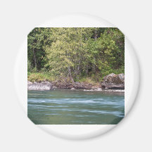 Willamette River at Black Canyon Campground Magnets
