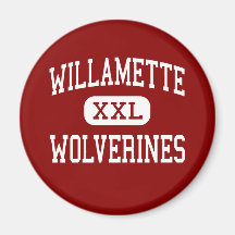Willamette - Wolverines - High - Eugene Oregon Fridge Magnet
