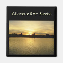 Willametter River Sunrise Magnets