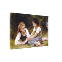 William-Adolphe Bouguereau - The Nut Gatherers lg Gallery Wrapped Canvas