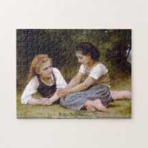 William-Adolphe Bouguereau - The Nut Gatherers lg Jigsaw Puzzle