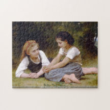 William-Adolphe Bouguereau - The Nut Gatherers Jigsaw Puzzles