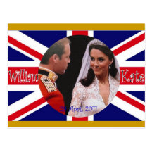 William and Kate Royal Wedding postcards