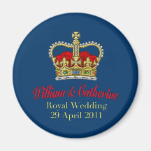 William & Catherine Royal Wedding April 29, 2011 Fridge Magnet