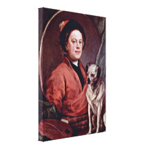 William Hogarth - The Painter and his Pug Canvas Prints