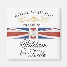 William & Kate Royal Wedding Commemorative Gift Magnets