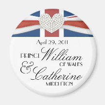 William & Kate - Royal Wedding Commemorative Gift Magnets