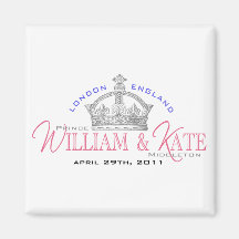 William & Kate Royal Wedding Fridge Magnet