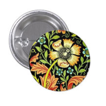 William Morris Flowers Buttons