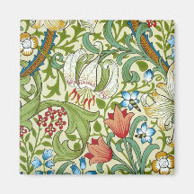 William Morris Garden Lily Wallpaper Refrigerator Magnet
