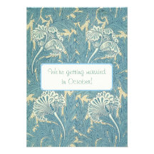 William Morris Wallpaper Designs Custom Invite