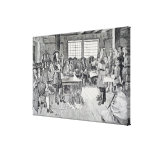 William Penn in Conference with the Colonists Stretched Canvas Print