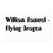 William Samuel - Flying Dragon Business Cards