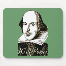 William Shakespeare Will Power T shirt Mousepad