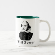William Shakespeare WILL POWER Tshirts Coffee Mug