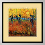 Willows at Sunset,Vincent van Gogh posters