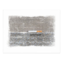 Willpower Quit Smoking Last Cigarette Post Cards
