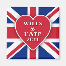 WILLS and KATE 2011 Royal Wedding Magnets