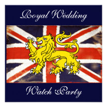 Wills & Kate Royal Wedding Watch Party Invitation