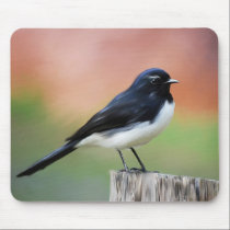 Willy Wagtail - Australian Bird Art mousepads