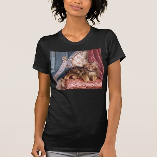 Wilson Hepple: Brown Kitten on an Armchair Tee Shirt